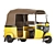 Mini Rickshaw Taxi: Detailed High-Quality Model 3D model small image 3