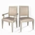 Elegant French Dining Chair 3D model small image 1