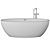 Ceramica Flaminia Bathtub: Stylish & Functional 3D model small image 3