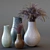 Modern West Elm Vases 3D model small image 1