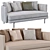 Sleek Torii Sofa by Minotti 3D model small image 5