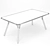 Modern Dining Table Set 3D model small image 6