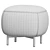  Stylish Upholstered Square Pouf 3D model small image 4