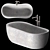 Elegant Stone Bathtub: Fida 3D model small image 2