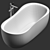 Elegant Stone Bathtub: Fida 3D model small image 4