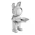 Elegant Rabbit Sculpture 3D model small image 3