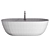 Zurich Solid Surface Tub - 160cm 3D model small image 2