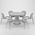 Elegant Jane Dining Chair Set 3D model small image 3