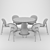 Elegant Jane Dining Chair Set 3D model small image 4