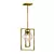 Elegant Albia Gold Pendant 3D model small image 1