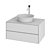 Duravit OM White Tulip Bedside Table - #WT4985 3D model small image 5