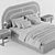 Elegant Eden Double Bed 3D model small image 7