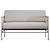 Filaria Metal & Rattan Sofa 3D model small image 4