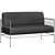 Filaria Metal & Rattan Sofa 3D model small image 7