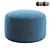 Stylish Round Pouf: Perfect for Any Room 3D model small image 5