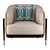 Oxford Armchair: Comfort and Style 3D model small image 2