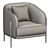 Oxford Armchair: Comfort and Style 3D model small image 6