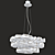 Elegant Murano Glass Metal Chandelier 3D model small image 1