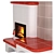 Elegant SABRINA Fireplace Stove 3D model small image 4