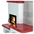 Elegant SABRINA Fireplace Stove 3D model small image 9