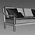 Restoration Hardware Miramar Teak Sofa 3D model small image 4