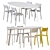 Modern Scandinavian GIDEÅ Table & JANINGE Chairs 3D model small image 3