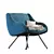 Velvet Vintage Armchair: Joyce 3D model small image 2