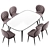 Hiro Chair & Konyshev HER 042 G Table - Elegant & Functional Design 3D model small image 6