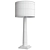 Eichholtz Oasis: Elegant Nickel Table Lamp 3D model small image 2