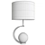 Eichholtz Luigi: Elegant White Marble Lamp 3D model small image 2