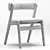 Elegant Monaco Ash Chair 3D model small image 5