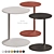 Modern Note Side Table: Sleek Design & Multi-color Options 3D model small image 1