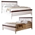 Caprise Wooden Bed: Elegant and Stylish 3D model small image 1