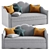 Elegant Manifesto Galla Sofa 3D model small image 1