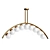 Arc and Balls Ceiling Lamp 3D model small image 1