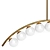 Arc and Balls Ceiling Lamp 3D model small image 2