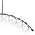 Arc and Balls Ceiling Lamp 3D model small image 3