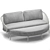 Outdoor DreamSeat Cuddle Sofa 3D model small image 5