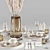 Elegant 8-Piece Tableware Set 3D model small image 10