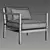 RH Palma Lounge Chair: Stylish and Comfortable Seating 3D model small image 6