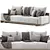 Luxury meets comfort with Kobe Sofa 3D model small image 2