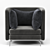 Sleek and Stylish Lounge Chair 3D model small image 2