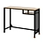 Sleek Black Laptop Desk | FJÄLLBO Loft 3D model small image 1