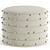 Elegant 4-Piece Target Pouf 3D model small image 1