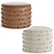 Elegant 4-Piece Target Pouf 3D model small image 5