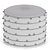 Elegant 4-Piece Target Pouf 3D model small image 7