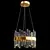 Elegant Carola Glass Pendant Lights 3D model small image 5