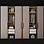 Neoclassic 3-Door Wardrobe with TurboSmooth 3D model small image 1