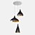 Elegant Swell Chandelier by Pablo Designs 3D model small image 1