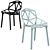 Scandinavian Style Dining Chair 3D model small image 1